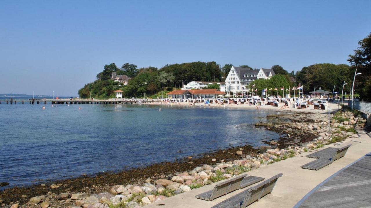 Strandblick Mit Strandkorb & Fahrraedern Glücksburg Zewnętrze zdjęcie