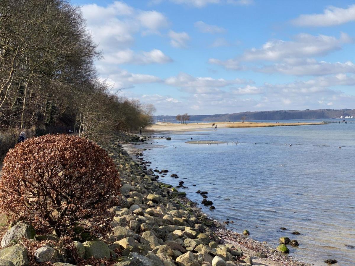 Strandblick Mit Strandkorb & Fahrraedern Glücksburg Zewnętrze zdjęcie